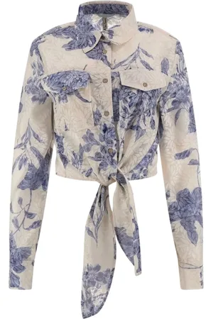 Guess Bluser & Skjorter, Dame, Blå, XL, Uld, Adelaide Bluse - Stilfuld Kvinders Top