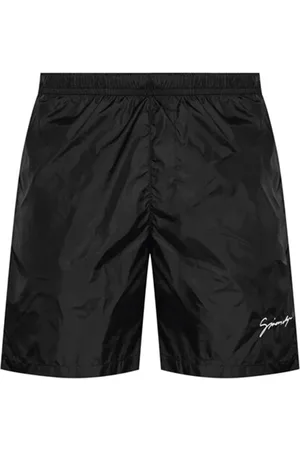 Givenchy Badetøj, Herre, Sort, M, Uld, Sorte svømmebukser til mænd Ss25