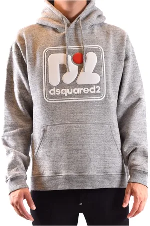 Dsquared2 Sweathshirts & Hoodies, Herre, Grå, L, Uld, Stilfulde Sweatshirts og Hoodies