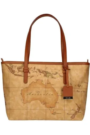 ALVIERO MARTINI 1A CLASSE Taske, Dame, , ONE SIZE, Læder, Geo Print Stof Indkøbstaske