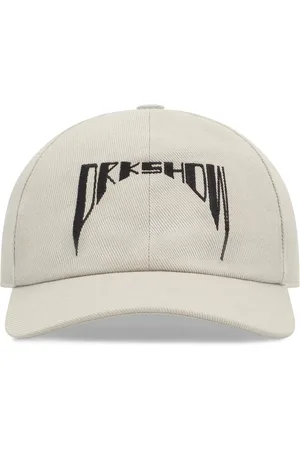 Rick Owens Tilbehør, Herre, Grå, L, Bomuld, Logo Baseball Cap i Bomuld