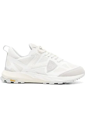 Philippe model Sko, Herre, Hvid, 42 EU, Tech Hvid Sneaker Vibram Sål