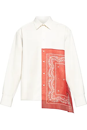 Lanvin Skjorte, Herre, , XL, Bomuld, Skjorte med dekorativt stofindsats