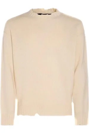 ISABEL BENENATO Strik, Herre, Hvid, L, Uld, Stilfulde Sweaters til et Chic Look