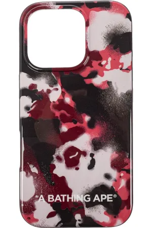A Bathing Ape Tilbehør, Herre, Lyserød, ONE SIZE, Uld, Etui til iPhone 16 Pro