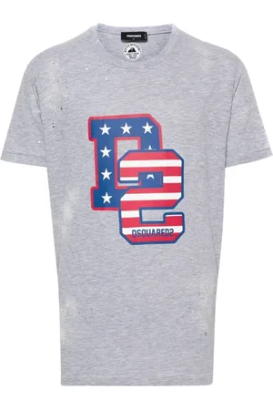 Dsquared2 Top, Herre, Grå, M, Uld, Stilfulde T-shirts til mænd og kvinder