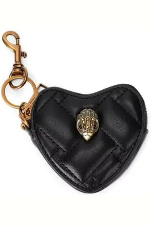 Kurt Geiger Tilbehør, Dame, Sort, ONE SIZE, Uld, Stilfuldt Pung med Materiale Detaljer