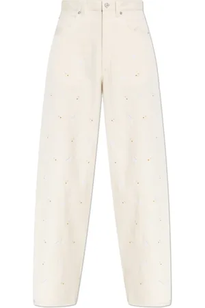Marni Jeans, Dame, , XS, Bomuld, Bukser med broderet mønster