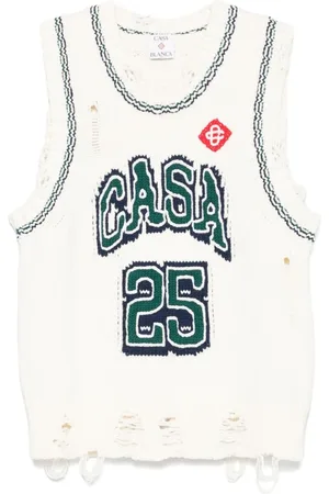 Casablanca Top, Dame, Hvid, M, Bomuld, Hvid Bomuldstop Ss25