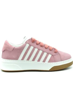 Dsquared2 Sko, Dame, Lyserød, 39 EU, Afslappede Sneakers til Hverdagsbrug