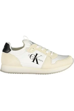 Calvin Klein Sko, Dame, , 38 EU, Polyester, Hvid Dame Sneaker Moderne Chic Stil
