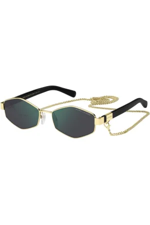 Marc Jacobs Tilbehør, Dame, Gul, 55 MM, Uld, Stilfulde solbriller i forskellige farver