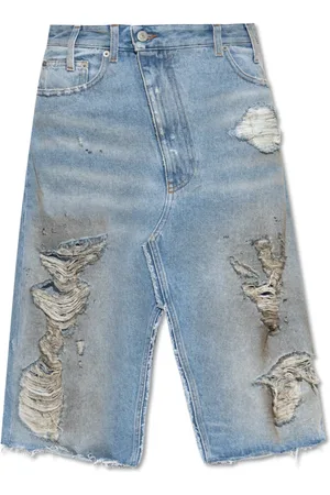 Maison Margiela Nederdel, Dame, Blå, XS, Denim, Denim nederdel