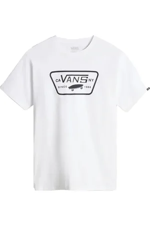 Vans Top, Herre, Hvid, M, Bomuld, Full Patch T-shirt
