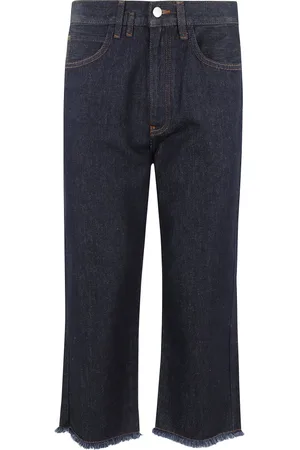 TELA Jeans, Dame, Blå, XS, Bomuld, Cropped Jeans