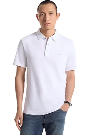 Michael Kors Top, Herre, Hvid, M, Bomuld, Klassisk Polo Skjorte