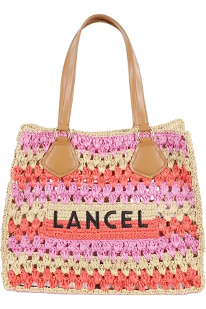 LANCEL Taske, Dame, Flerfarvet, ONE SIZE, Læder, Raffia Sommer Tote Taske