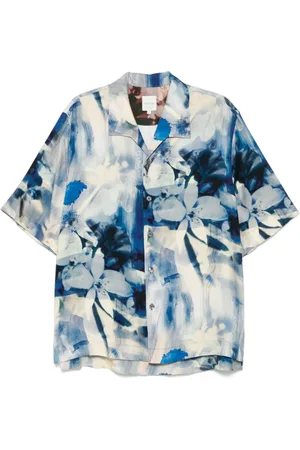 Paul Smith Skjorte, Herre, Flerfarvet, S, Uld, Multifarvet Oversized Kortærmet Skjorte