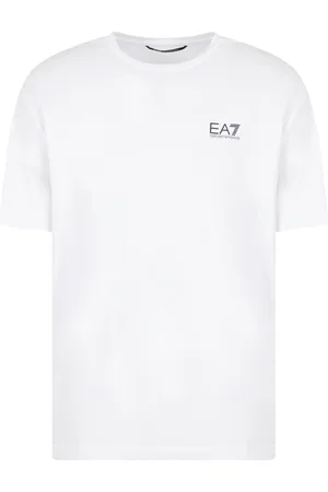 EA7 Top, Herre, Hvid, M, Bomuld, Jersey T-shirt til mænd