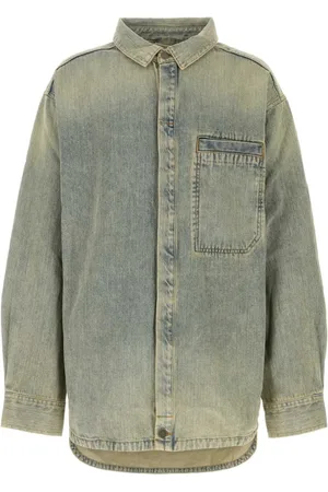 Entire Studios Skjorte, Herre, Blå, XL, Denim, Denim Herculean Skjorte
