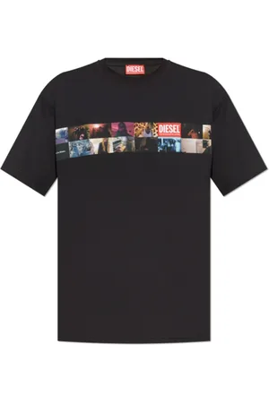 Diesel Top, Herre, Sort, L, Uld, Stilfulde T-shirts til Mænd og Kvinder