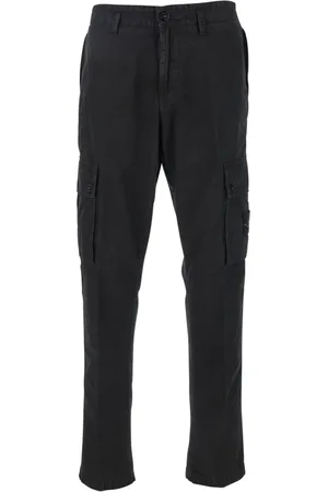 Stone Island Jeans, Herre, Sort, W38, Bomuld, Sort Aldret Vaskede Bukser