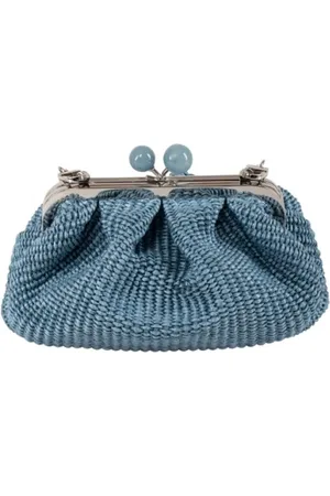 Max Mara Taske, Dame, Blå, ONE SIZE, Uld, Stilfuld taske