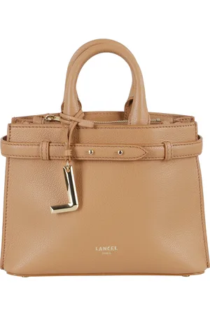 LANCEL Taske, Dame, Brun, ONE SIZE, Uld, Kamel Læder Skuldertaske med Frontrem