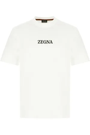 Ermenegildo Zegna Top, Herre, Hvid, XL, Bomuld, Afslappet Bomuld T-Shirt til Mænd