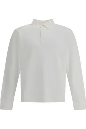 Sunflower Top, Herre, Hvid, L, Bomuld, Vaffel Rugby Polo Skjorte