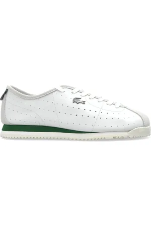Lacoste Sko, Herre, Hvid, 44 1/2 EU, Læder, Sneakers med logo