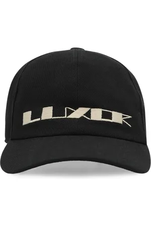 Rick Owens Tilbehør, Herre, Sort, L, Bomuld, Logo Baseball Cap i Bomuld