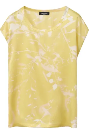 Fabiana Filippi Top, Dame, Gul, XS, Uld, Gul Silkebluse Top