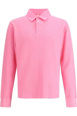 Sunflower Top, Herre, Lyserød, L, Bomuld, Vaffel Rugby Polo Skjorte