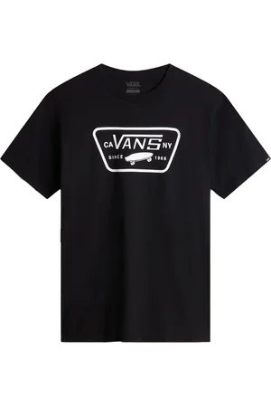 Vans Top, Herre, Sort, XS, Uld, Fuld Patch Grafisk T-shirt