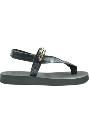 Giuseppe Zanotti Sko, Herre, Sort, 45 EU, Uld, Stilfulde flade sandaler til kvinder
