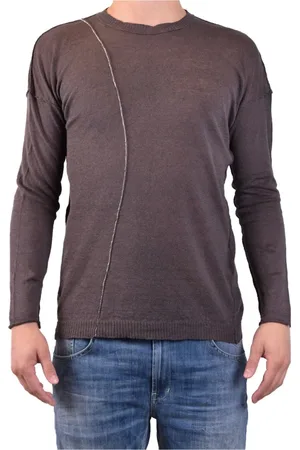 ISABEL BENENATO Strik, Herre, Grøn, XL, Uld, Stilfulde Sweaters til enhver lejlighed