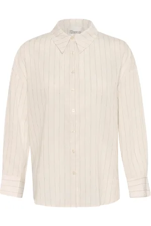 My Essential Wardrobe Bluser & Skjorter, Dame, , XL, Klassisk Skjortebluse Havre Melange