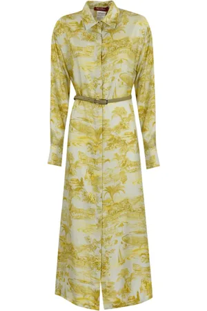 Max Mara Kjole, Dame, Flerfarvet, M, Elegant Grå Svelto Kjole