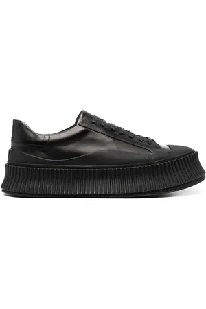 Jil Sander Sko, Dame, Sort, 36 EU, Læder, Sort Læder Elegant Sneakers