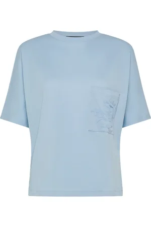 Peuterey Top, Dame, Blå, XL, Bomuld, Quay Klassisk T-shirt