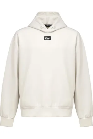 Dolce & Gabbana Sweathshirts & Hoodies, Herre, Hvid, M, Polyester, Hvid Polyester Sweater