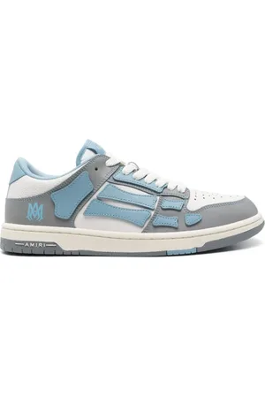 AMIRI Sko, Herre, Flerfarvet, 41 EU, Lav Top Sneaker i Hvid og Grå