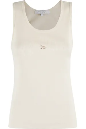 Maison Kitsuné Top, Dame, , M, Bomuld, Ærmeløs Bomuldstop