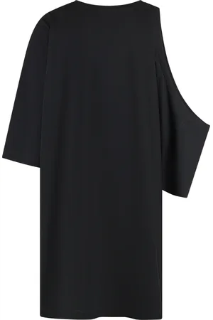 Random Identities Top, Herre, Sort, L, Bomuld, Ribbet crew-neck T-shirt, Oversize pasform