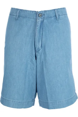 Emporio Armani Shorts, Herre, Blå, L, Uld, Bermuda Sko til Stilfulde Outfits