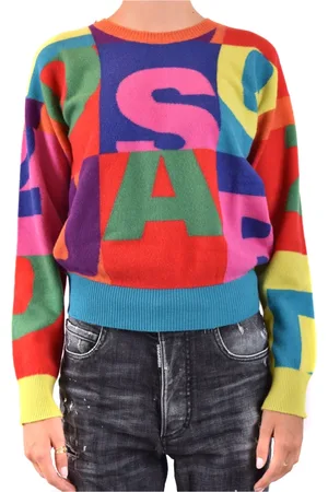 Dsquared2 Strik, Dame, Flerfarvet, XS, Uld, Stilfulde Sweaters til enhver lejlighed