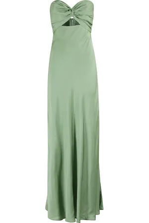 Essentiel Antwerp Kjole, Dame, Grøn, M, Grøn Strapless Midi Kjole
