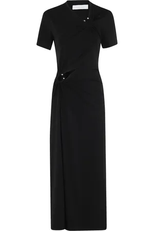 Paco rabanne Kjole, Dame, Sort, S, Elegant Silke Kimono til Kvinder
