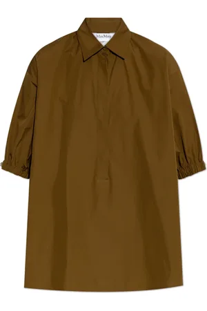 Max Mara Bluser & Skjorter, Dame, Grøn, 3XS, Bomuld, Skjorte Teano